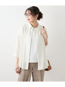 �ySALE�^30%OFF�z�X�p���r�G�� 7�����^�b�N�V���c NEWYORKER WOMEN �j���[���[�J�[ �g�b�v�X �V���c�E�u���E�X �z���C�g�yRBA_E�z�y���������z[Rakuten Fashion]