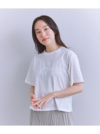 【SALE／40%OFF】Mercerization Jersey Flowerコード刺繍Tシャツ SIPULI シプリ トップス カットソー・Tシャツ グレー ホワイト【RBA_E】【送料無料】[Rakuten Fashion]