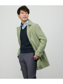 【SALE／64%OFF】【撥水・ストレッチ】スパンライクタイプライター ステンカラーコート NEWYORKER MEN ニューヨーカー ジャケット・アウター ステンカラーコート グリーン【RBA_E】【送料無料】[Rakuten Fashion]