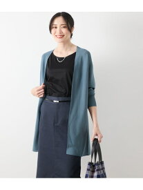【SALE／60%OFF】コットンアセテート ホールガーメント(R) 着流しカーディガン NEWYORKER WOMEN ニューヨーカー トップス カーディガン ブルー グリーン【RBA_E】【送料無料】[Rakuten Fashion]