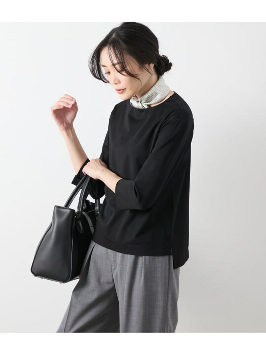 楽天市場】【SALE／35%OFF】レーヨンナイロンジャージー 7分袖クルー 