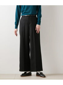【SALE／30%OFF】ウールフラノ センタープレスワイドパンツ NEWYORKER WOMEN ニューヨーカー パンツ その他のパンツ ブラック ブラウン【RBA_E】【送料無料】[Rakuten Fashion]
