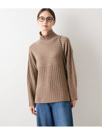 【SALE／23%OFF】【L】ウールカシミヤ リブハイネックニットプルオーバー NEWYORKER WOMEN L-SIZE ニューヨーカー エルサイズ トップス ニット ブルー グリーン イエロー ブラウン【RBA_E】【送料無料】[Rakuten Fashion]