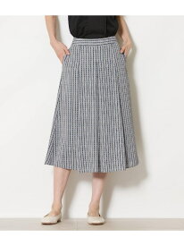 グリットプリント タックスカート NEWYORKER WOMEN ニューヨーカー スカート その他のスカート グレー【送料無料】[Rakuten Fashion]