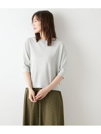 【SALE／30%OFF】【手洗い可能】TCラメホールガーメント(R) クルーネック7分袖プルオーバー NEWYORKER WOMEN ニューヨーカー トップス ニット ピンク ブルー【RBA_E】【送料無料】[Rakuten Fashion]
