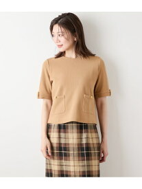 【SALE／30%OFF】カノコジャージー クルーネック半袖プルオーバー NEWYORKER WOMEN ニューヨーカー トップス カットソー・Tシャツ ブラウン ブルー【RBA_E】【送料無料】[Rakuten Fashion]