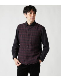 【SALE／60%OFF】アーガイル 起毛 クレイジーパターン 長袖ショートボタンダウンシャツ NEWYORKER MEN ニューヨーカー トップス シャツ・ブラウス ネイビー パープル【RBA_E】【送料無料】[Rakuten Fashion]