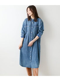【SALE／38%OFF】【L】EDWIN 6.5オンス デニムシャツワンピース NEWYORKER WOMEN L-SIZE ニューヨーカー エルサイズ ワンピース・ドレス ワンピース ブルー【RBA_E】【送料無料】[Rakuten Fashion]