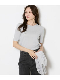 【SALE／18%OFF】【L】ヴィスコースポリエステル 5分袖プルオーバー NEWYORKER WOMEN L-SIZE ニューヨーカー エルサイズ トップス ニット ホワイト【RBA_E】【送料無料】[Rakuten Fashion]