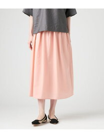 【SALE／60%OFF】ライトタンブラークロス ギャザースカート NEWYORKER WOMEN ニューヨーカー スカート ロング・マキシスカート グリーン ブルー ピンク【RBA_E】【送料無料】[Rakuten Fashion]