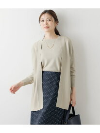 【SALE／50%OFF】【L】TCホールガーメント(R)ニット 着流しカーディガン NEWYORKER WOMEN L-SIZE ニューヨーカー エルサイズ トップス カーディガン ベージュ【RBA_E】【送料無料】[Rakuten Fashion]