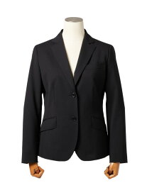 【L】2WAYストレッチツイル コンパクトノッチドラペル2釦ジャケット NEWYORKER WOMEN L-SIZE ニューヨーカー エルサイズ ジャケット・アウター テーラードジャケット・ブレザー ブラック【送料無料】[Rakuten Fashion]