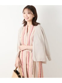 【SALE／50%OFF】【L】和紙ポリエステル ホールガーメント(R) 着流し7分袖カーディガン NEWYORKER WOMEN L-SIZE ニューヨーカー エルサイズ トップス カーディガン グリーン ブルー グレー【RBA_E】【送料無料】[Rakuten Fashion]