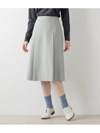 【SALE／60%OFF】コンパクトチェック タックスカート NEWYORKER WOMEN ニューヨーカー スカート その他のスカート ベージュ グレー【RBA_E】【送料無料】[Rakuten Fashion]