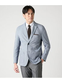 【SALE／21%OFF】【ストレッチ・ウォッシャブル・吸水速乾】COOL COMFORT ハイストレッチサッカー カットソージャケット NEWYORKER MEN ニューヨーカー ジャケット・アウター テーラードジャケット・ブレザー ブルー ネイビー【RBA_E】【送料無料】[Rakuten Fashion]