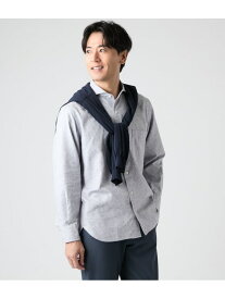 【SALE／20%OFF】ツイルフラワープリント 長袖カッタウェイカラーシャツ NEWYORKER MEN ニューヨーカー トップス シャツ・ブラウス グレー ネイビー【RBA_E】【送料無料】[Rakuten Fashion]
