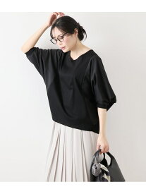 【SALE／38%OFF】コットンスムースシルケット ドルマンカットソー NEWYORKER WOMEN ニューヨーカー トップス カットソー・Tシャツ パープル ブラック【RBA_E】【送料無料】[Rakuten Fashion]