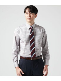 【SALE／50%OFF】EASY CARE タッタソールチェック 長袖ボタンダウンシャツ NEWYORKER MEN ニューヨーカー トップス シャツ・ブラウス レッド ブルー パープル【RBA_E】【送料無料】[Rakuten Fashion]