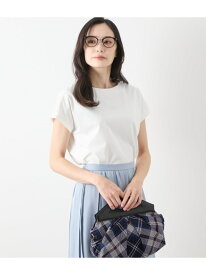 【SALE／31%OFF】【L】【UVカット・透け防止・遮熱】ソルシールド フレンチスリーブTシャツ NEWYORKER WOMEN L-SIZE ニューヨーカー エルサイズ トップス カットソー・Tシャツ ホワイト【RBA_E】【送料無料】[Rakuten Fashion]