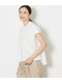 【接触冷感・吸水速乾】プレーティング天竺 スタンドカラープルオーバー NEWYORKER WOMEN ニューヨーカー トップス カットソー・Tシャツ ホワイト ネイビー【送料無料】[Rakuten Fashion]