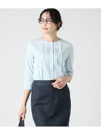 【SALE／60%OFF】【吸水速乾】コンフォートプレーティング天竺 7分袖カットソー NEWYORKER WOMEN ニューヨーカー トップス カットソー・Tシャツ ブルー【RBA_E】【送料無料】[Rakuten Fashion]