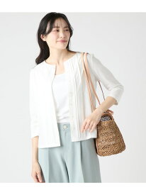 【SALE／63%OFF】【L】【吸水速乾】コンフォートプレーティング天竺 7分袖カットソー NEWYORKER WOMEN L-SIZE ニューヨーカー エルサイズ トップス カットソー・Tシャツ ホワイト ブルー【RBA_E】【送料無料】[Rakuten Fashion]