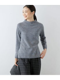 【SALE／50%OFF】【L】撚り杢MIX天竺 ボトルネックプルオーバー NEWYORKER WOMEN L-SIZE ニューヨーカー エルサイズ トップス ニット ブルー ピンク【RBA_E】【送料無料】[Rakuten Fashion]