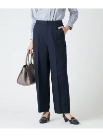 【SALE／29%OFF】【ウォッシャブル】ポリエステルツイル ストレートパンツ NEWYORKER WOMEN ニューヨーカー パンツ スラックス・ドレスパンツ ネイビー グレー【RBA_E】【送料無料】[Rakuten Fashion]