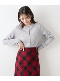 【SALE／25%OFF】【手洗い可能】キャッシュウール クルーネックカーディガン NEWYORKER WOMEN ニューヨーカー トップス カーディガン ピンク ネイビー パープル【RBA_E】【送料無料】[Rakuten Fashion]