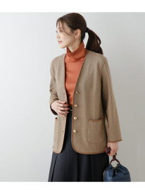 【SALE／50%OFF】ジャガードジャージー カーディガンジャケット NEWYORKER WOMEN ニューヨーカー ジャケット・アウター その他のジャケット・アウター ブラウン【RBA_E】【送料無料】[Rakuten Fashion]