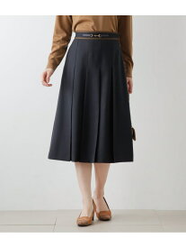 【SALE／50%OFF】TWツイル ビット付きタックフレアスカート NEWYORKER WOMEN ニューヨーカー スカート その他のスカート ネイビー【RBA_E】【送料無料】[Rakuten Fashion]
