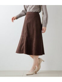 【SALE／43%OFF】フェイクスエード フレアスカート NEWYORKER WOMEN ニューヨーカー スカート その他のスカート グリーン ブラウン【RBA_E】【送料無料】[Rakuten Fashion]