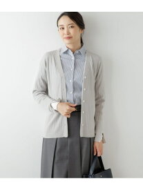【SALE／50%OFF】【手洗い可能】ウォッシャブルウール Vネック長袖カーディガン NEWYORKER WOMEN ニューヨーカー トップス カーディガン グレー【RBA_E】【送料無料】[Rakuten Fashion]