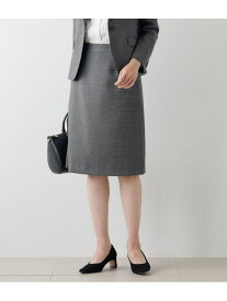 【SALE／50%OFF】ウールハウンドトゥース Aラインスカート NEWYORKER WOMEN ニューヨーカー スカート その他のスカート ネイビー グレー【RBA_E】【送料無料】[Rakuten Fashion]