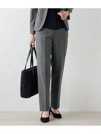 【SALE／50%OFF】ウールハウンドトゥース テーパードパンツ NEWYORKER WOMEN ニューヨーカー パンツ スラックス・ドレスパンツ グレー ネイビー【RBA_E】【送料無料】[Rakuten Fashion]