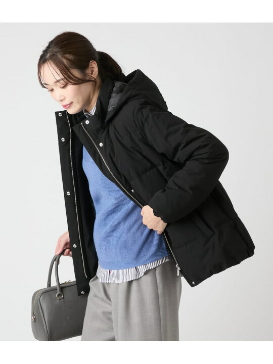 楽天市場】【L】ポリエステルストレッチタフタ ダウンコート NEWYORKER 
