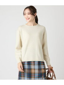 【SALE／28%OFF】【L】ウールナイロン天竺 ラメニットプルオーバー NEWYORKER WOMEN L-SIZE ニューヨーカー エルサイズ トップス ニット ホワイト【RBA_E】【送料無料】[Rakuten Fashion]