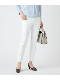 【SALE／60%OFF】ストレッチオックス センタープレステーパードパンツ NEWYORKER WOMEN ニューヨーカー パンツ その他のパンツ ホワイト ネイビー【RBA_E】【送料無料】[Rakuten Fashion]