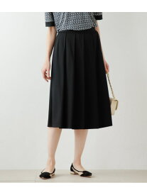 【SALE／31%OFF】レーヨンナイロンジャージー タックスカート NEWYORKER WOMEN ニューヨーカー スカート その他のスカート ブルー ブラック【RBA_E】【送料無料】[Rakuten Fashion]