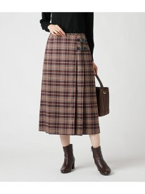 【SALE／30%OFF】タータンチェック キルトスカート NEWYORKER WOMEN ニューヨーカー スカート その他のスカート レッド ネイビー【RBA_E】【送料無料】[Rakuten Fashion]
