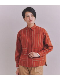 【SALE／50%OFF】Organic Cotton Stripe ビッグポケットシャツ SIPULI シプリ トップス シャツ・ブラウス オレンジ【RBA_E】【送料無料】[Rakuten Fashion]