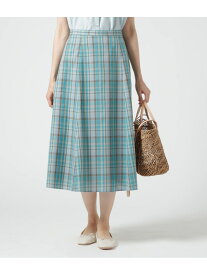 【SALE／44%OFF】マドラスチェック 6枚はぎフレアスカート NEWYORKER WOMEN ニューヨーカー スカート その他のスカート グリーン【RBA_E】【送料無料】[Rakuten Fashion]
