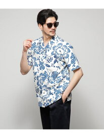 【60th×コラボ】KAHALA×NEWYORKER DUKE'S PAREO キャンプカラー アロハシャツ NEWYORKER MEN ニューヨーカー トップス シャツ・ブラウス ホワイト ネイビー ピンク【送料無料】[Rakuten Fashion]