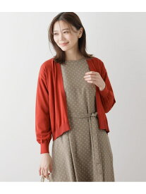 【SALE／59%OFF】【L】【手洗い可能】ボレロ風着流しカーディガン NEWYORKER WOMEN L-SIZE ニューヨーカー エルサイズ トップス カーディガン オレンジ【RBA_E】【送料無料】[Rakuten Fashion]