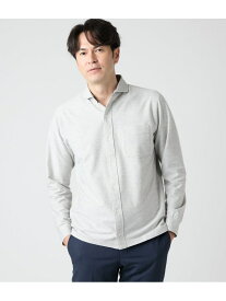 【SALE／20%OFF】ツイル 前開き 長袖カッタウェイカラーポロシャツ NEWYORKER MEN ニューヨーカー トップス ポロシャツ ネイビー グレー【RBA_E】【送料無料】[Rakuten Fashion]