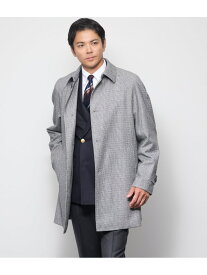 【SALE／30%OFF】千鳥ミルド リバーサイドコート NEWYORKER MEN ニューヨーカー ジャケット・アウター ステンカラーコート ベージュ【RBA_E】【送料無料】[Rakuten Fashion]