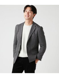 【SALE／30%OFF】ミックス千鳥 ジャージー ジャケット NEWYORKER MEN ニューヨーカー ジャケット・アウター テーラードジャケット・ブレザー ブルー グレー【RBA_E】【送料無料】[Rakuten Fashion]