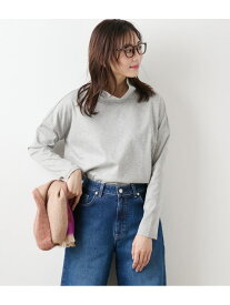 【SALE／50%OFF】オーガニックコットンスムース オフハイネックプルオーバー NEWYORKER WOMEN ニューヨーカー トップス カットソー・Tシャツ グレー ブラック【RBA_E】【送料無料】[Rakuten Fashion]