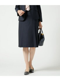 【SALE／64%OFF】ウールシルクピンドット タックフレアスカート NEWYORKER WOMEN ニューヨーカー スカート その他のスカート ネイビー【RBA_E】【送料無料】[Rakuten Fashion]