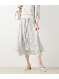 【SALE／60%OFF】ランダムプリーツティアードスカート NEWYORKER WOMEN ニューヨーカー スカート その他のスカート ブラウン グレー【RBA_E】【送料無料】[Rakuten Fashion]